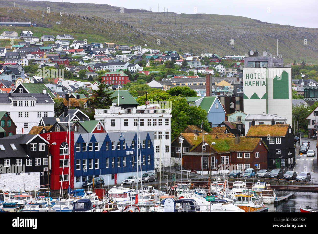 L'île de Streymoy, Torshavn, Faroe Islands Banque D'Images