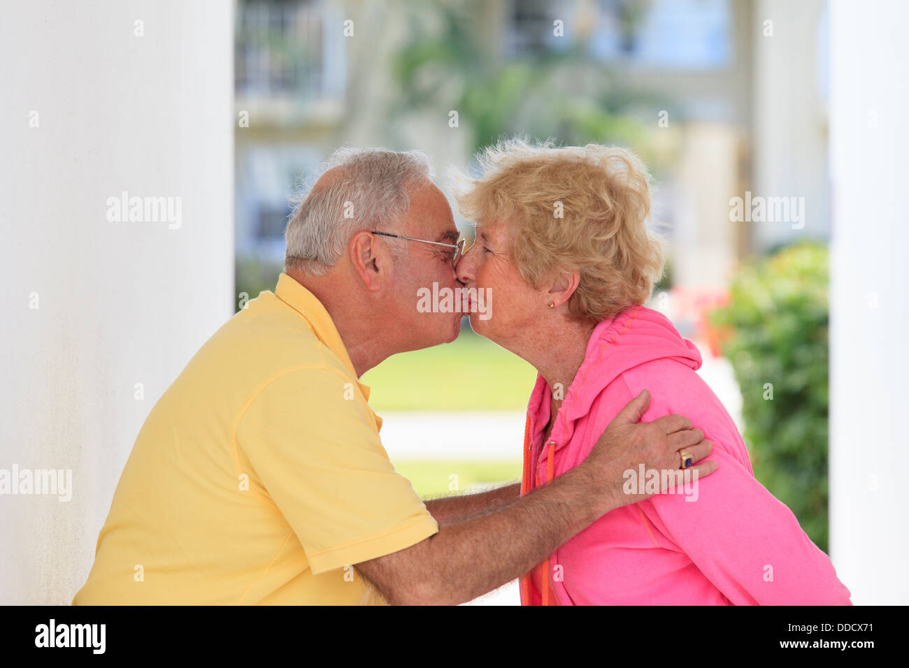 Senior couple relaxing Banque D'Images