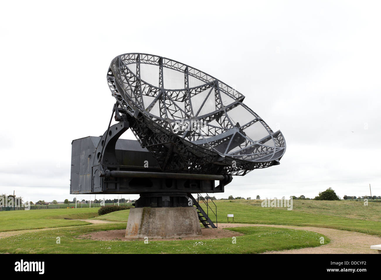 La seconde guerre mondiale au début de l'installation de radar allemand en Normandie Banque D'Images