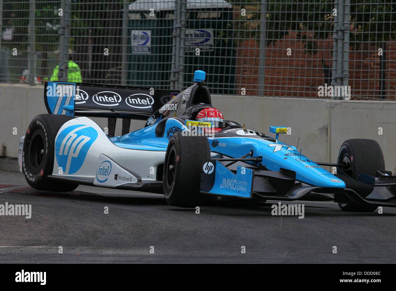 Baltimore, Maryland, USA. Août 30, 2013. F1, Grand Prix de Baltimore, Baltimore, MD, le 30 août au 1er septembre 2013, Simon Pagenaud, Schmidt Hamilton Motorsports © Ron Bijlsma/ZUMAPRESS.com/Alamy Live News Banque D'Images