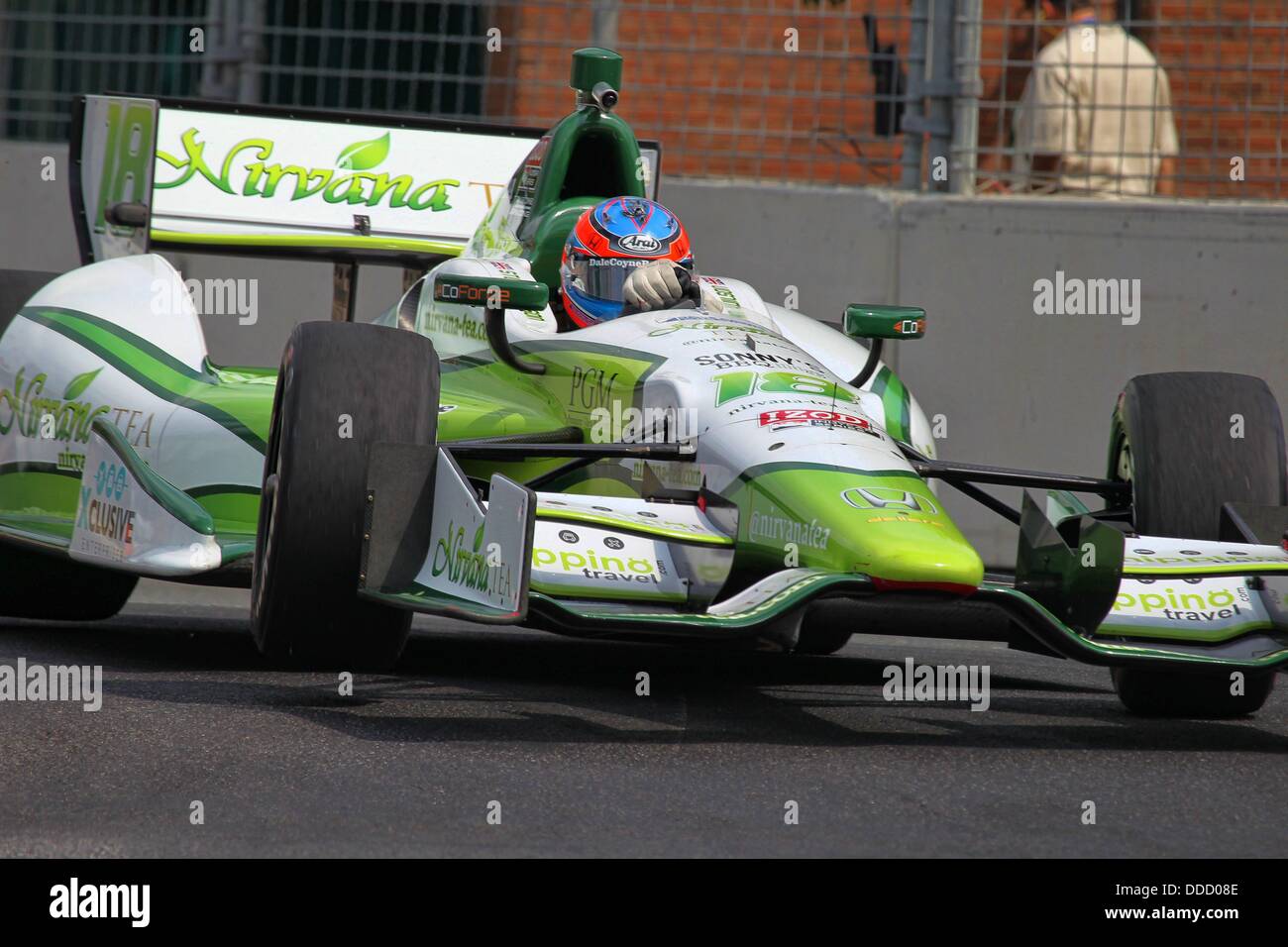 Baltimore, Maryland, USA. Août 30, 2013. F1, Grand Prix de Baltimore, Baltimore, MD, le 30 août au 1er septembre 2013, STEFAN WILSON, Dale Coyne Racing © Ron Bijlsma/ZUMAPRESS.com/Alamy Live News Banque D'Images