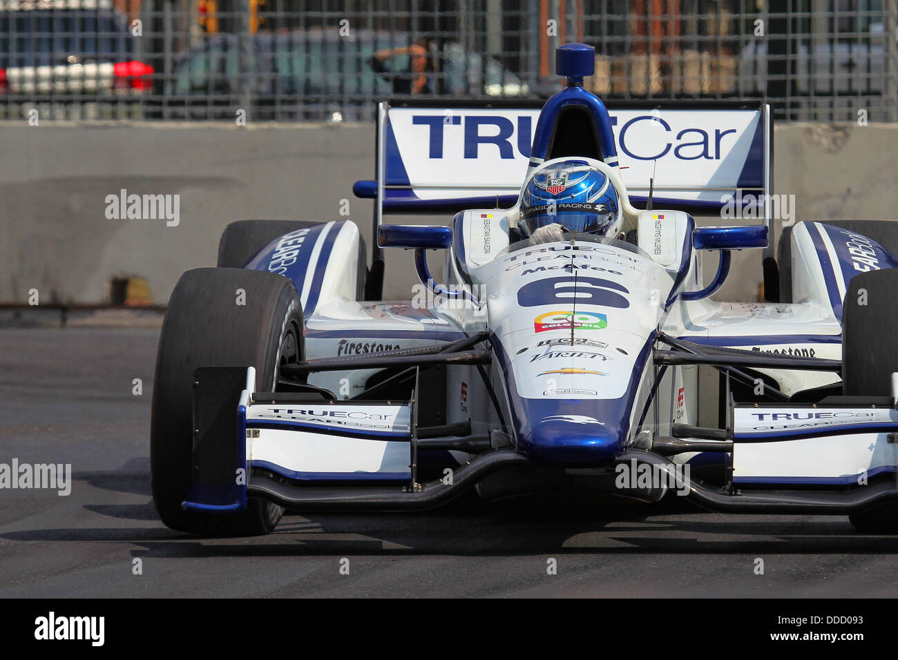 Baltimore, Maryland, USA. Août 30, 2013. F1, Grand Prix de Baltimore, Baltimore, MD, le 30 août au 1er septembre 2013, Sebastian Saavedra, Dragon Racing © Ron Bijlsma/ZUMAPRESS.com/Alamy Live News Banque D'Images