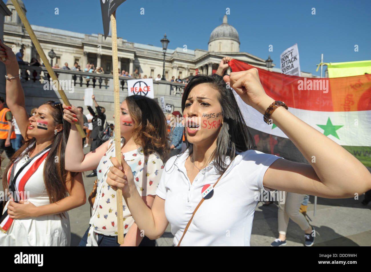 Trafalgar Square, Londres, UK . Août 31, 2013. Credit : JOHNNY ARMSTEAD/Alamy Live News Banque D'Images