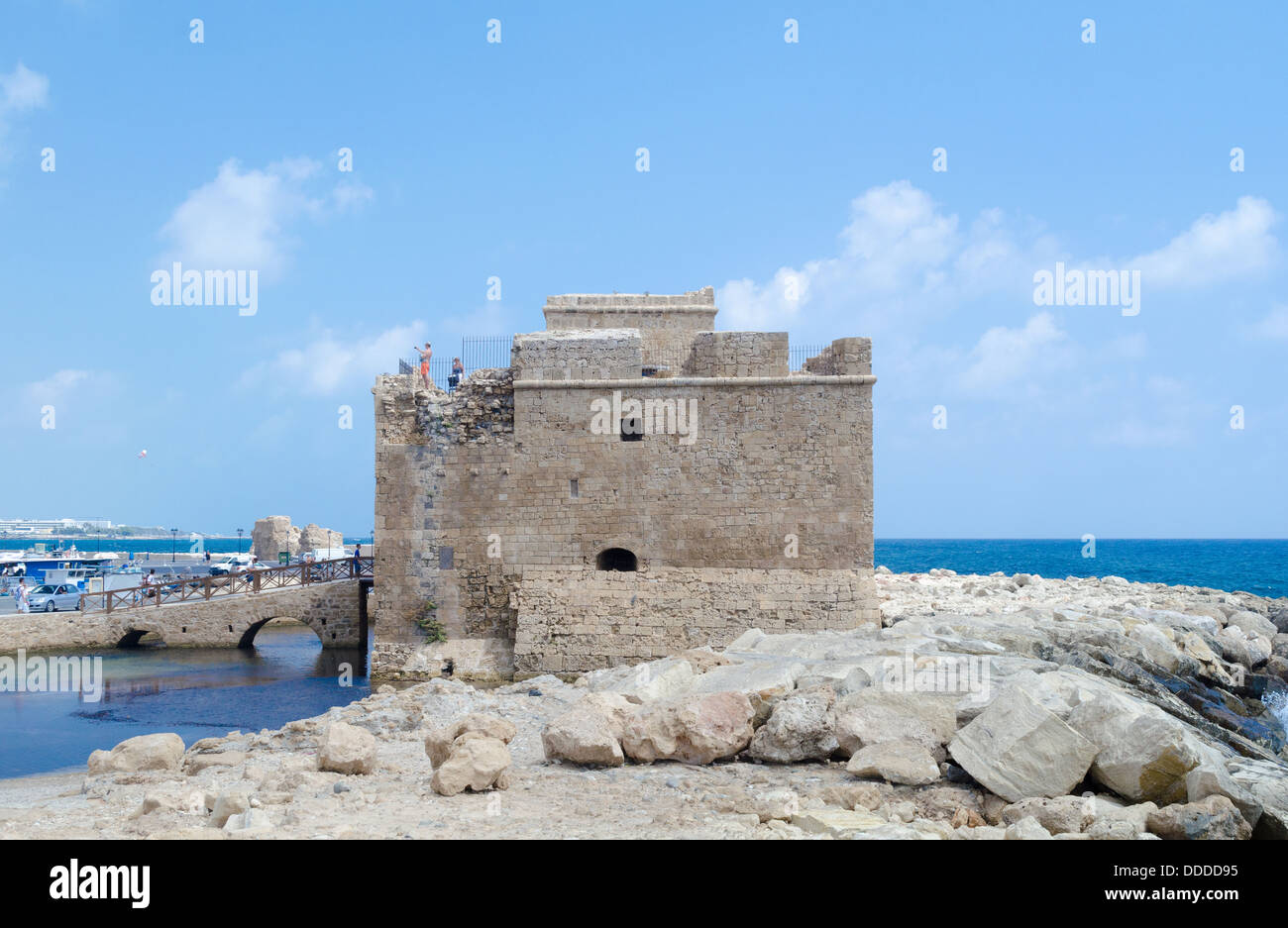 Le château de Paphos, Chypre Banque D'Images