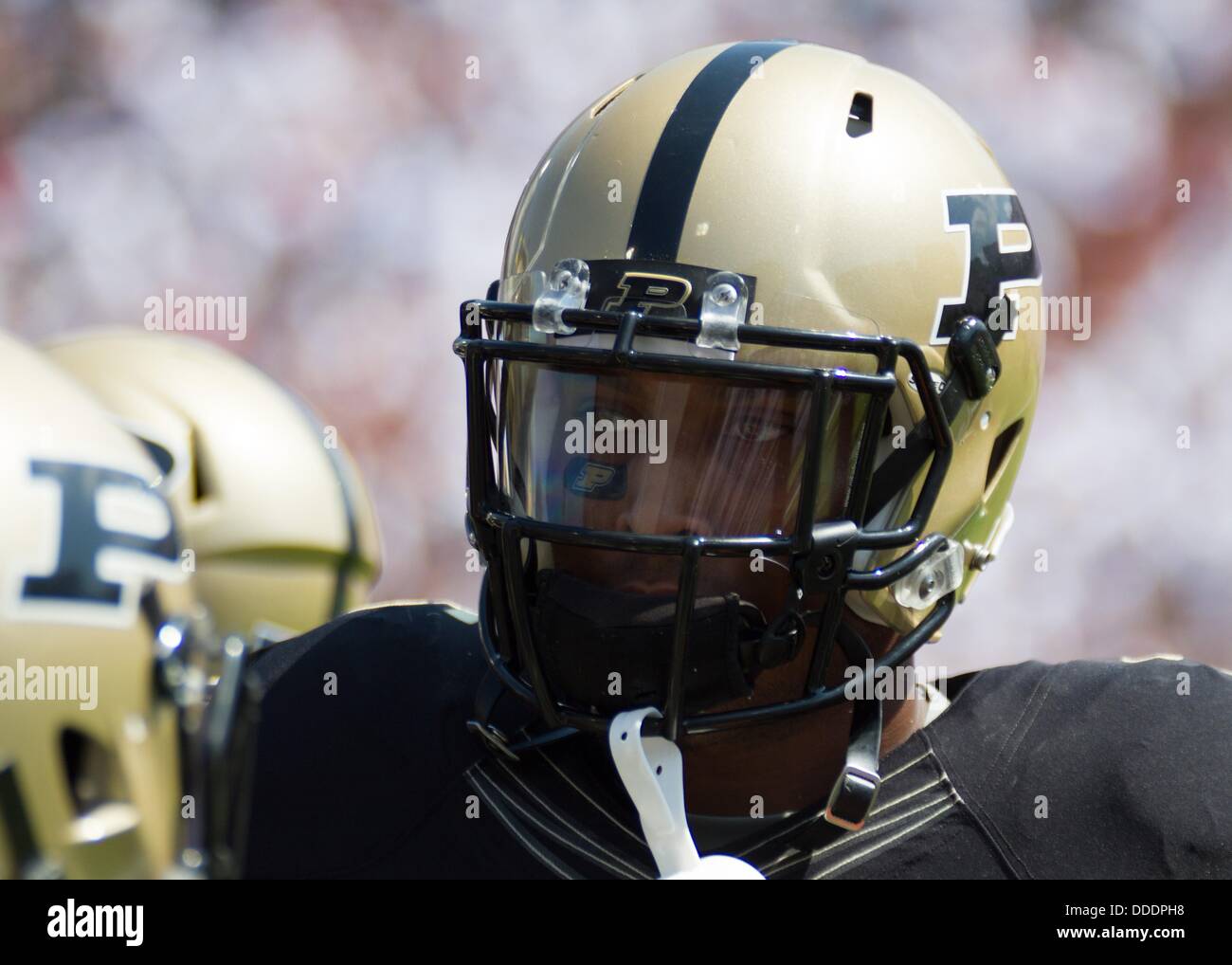 July 30, 2013 - Cincinnati, Ohio, États-Unis d'Amérique - 31 août 2013 : Purdue Boilermakers arrière défensif Phil Taylor (25) au cours d'un match NCAA entre les Bearcats de Cincinnati et le Purdue Boilermakers à Nippert Stadium à Cincinnati, OH. Les Cincinnati Bearcats défait les Purdue Boilermakers 42-7. Banque D'Images