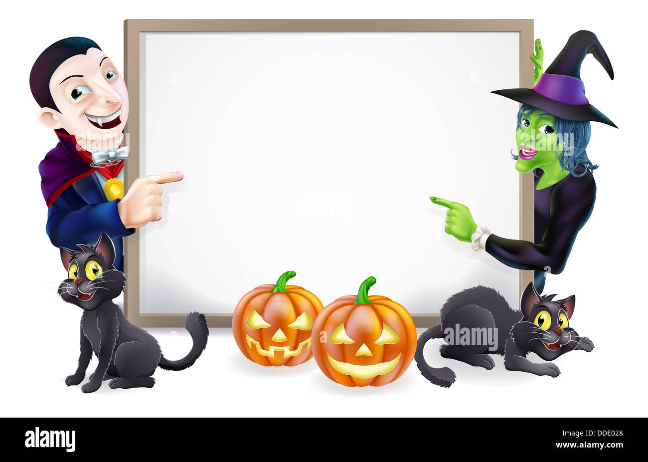 Décoration Bougie Halloween Our America - Sorcière, Chat Noir Et Citrouille