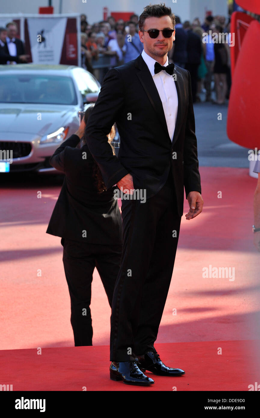 Acteur Tom Welling assiste à la 'Parkland' Premiere pendant le 70e Festival International du Film de Venise au Palazzo del Cinema le 1 septembre 2013 à Venise, Italie. Banque D'Images