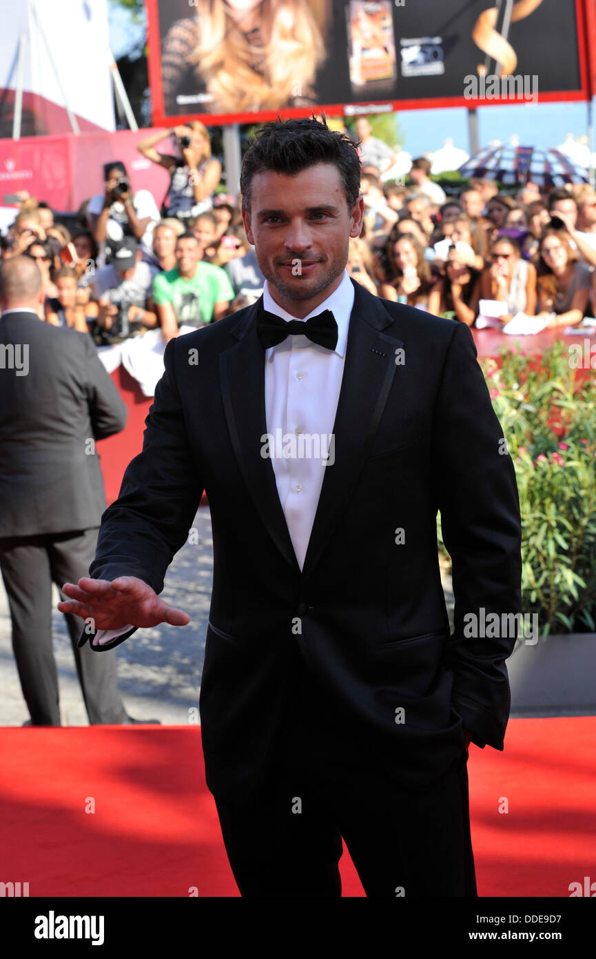 Acteur Tom Welling assiste à la 'Parkland' Premiere pendant le 70e Festival International du Film de Venise au Palazzo del Cinema le 1 septembre 2013 à Venise, Italie. Banque D'Images