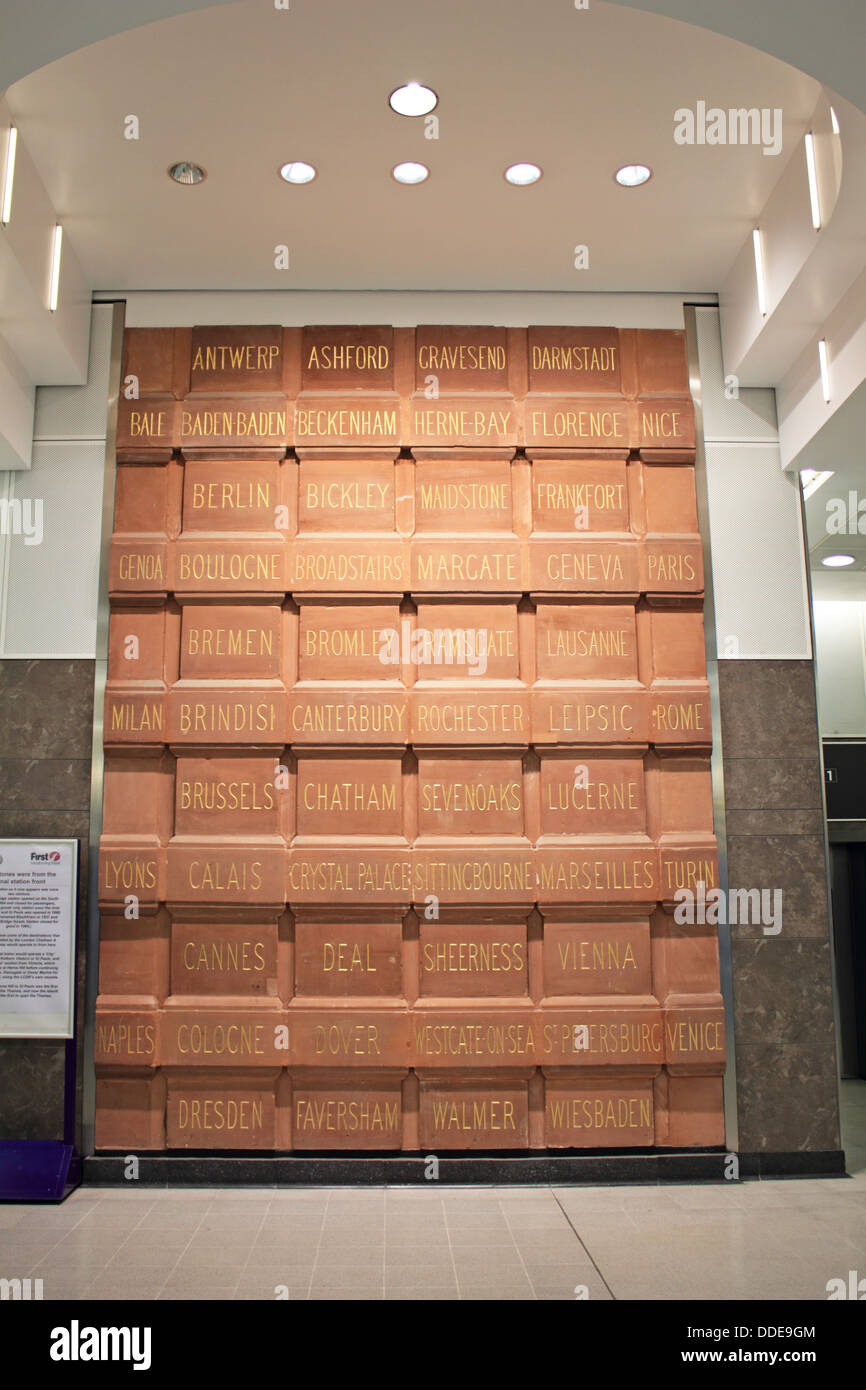 La gare de Blackfriars London England UK Banque D'Images