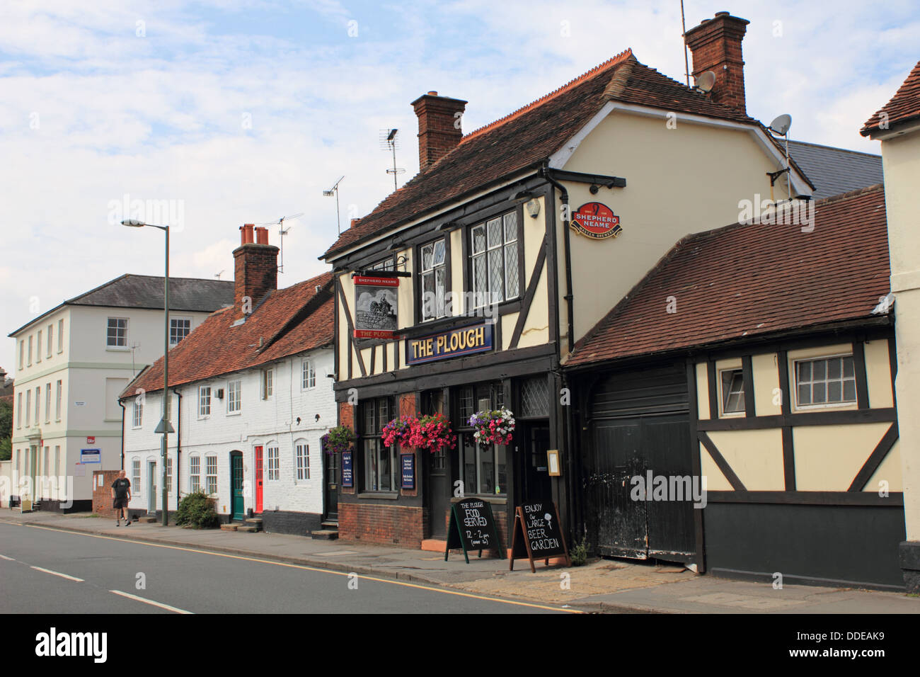 La Charrue pub West street, Farnham, Surrey, Angleterre, Royaume-Uni. Banque D'Images