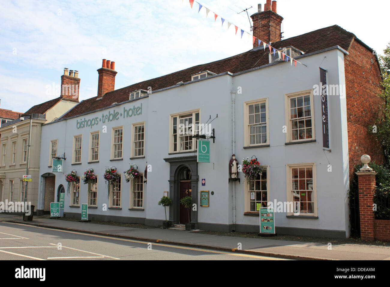 Bishops Table Hotel sur West street, Farnham, Surrey, Angleterre, Royaume-Uni. Banque D'Images