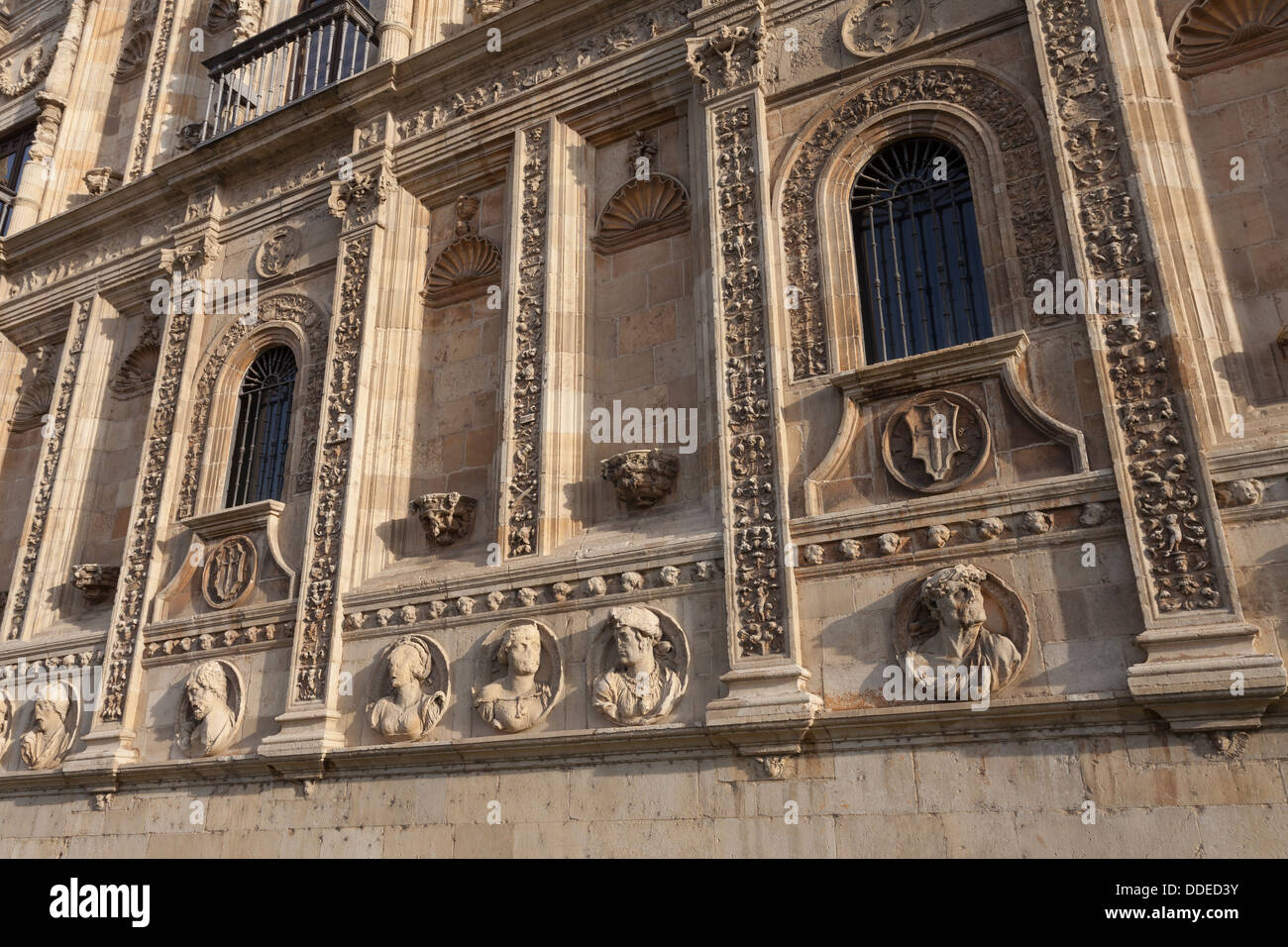 Façade Plateresque du Parador de León - Plaza San Marcos, León, Castille et León, Espagne Banque D'Images