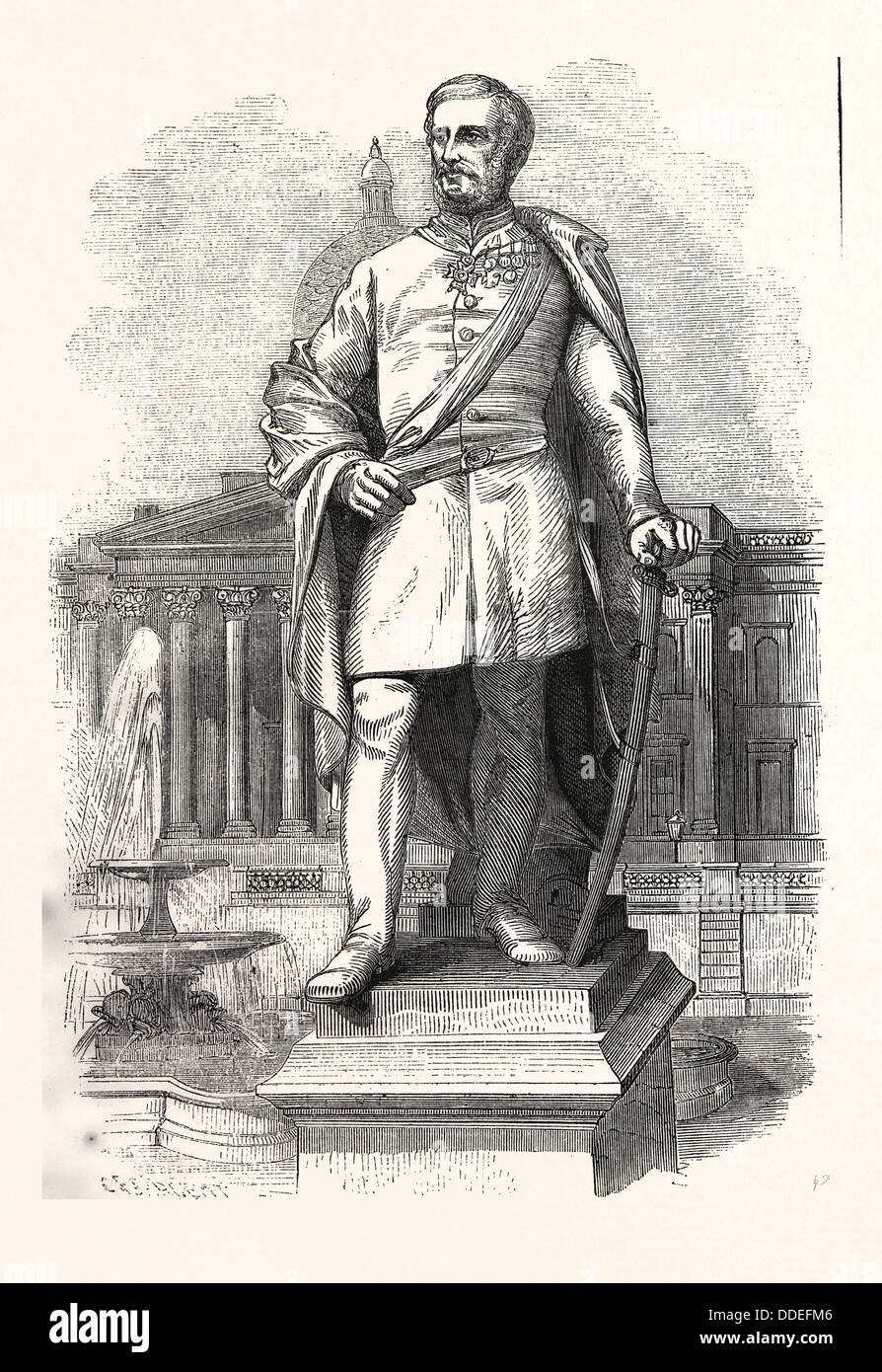 Le général Sir Henry Havelock, un général britannique qui est particulièrement associé à l'Inde et sa récupération de Cawnpore Banque D'Images