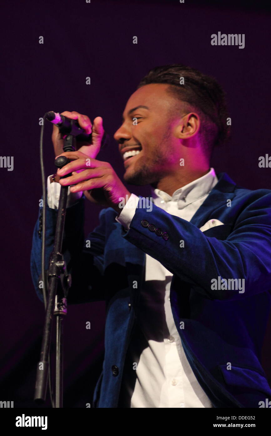 Marcus Collins effectue à Darley Park concert en plein air de musique classique, Derby, England, UK - Septembre Banque D'Images