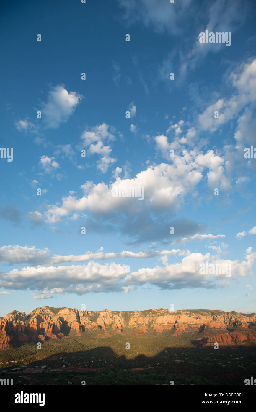 Sedona Paysage avec Ciel bleu géant Vortex Aéroport Arizona Sedona Banque D'Images