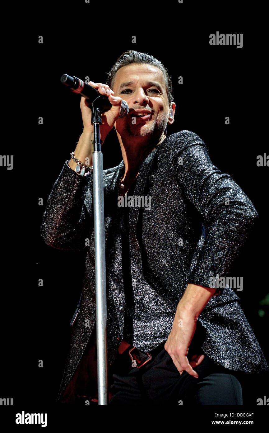Toronto, Ontario, Canada. Du 1er septembre 2013. DAVE GAHAN, chanteur de Depeche Mode techno anglais fonctionne à Amphithéâtre Molson Canadian, à Toronto. /ZUMAPRESS.com/Alamy Vidyashev © Igor Live News Banque D'Images