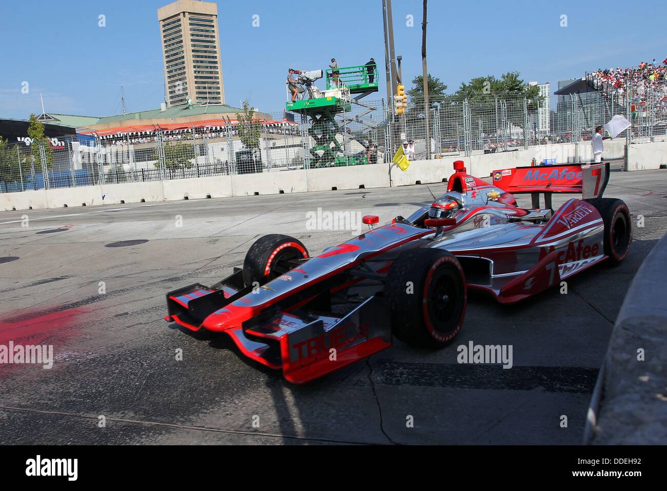 Baltimore, Maryland, USA. Du 1er septembre 2013. F1, Grand Prix de Baltimore, Baltimore, MD, le 30 août au 1er septembre 2013, Sébastien Bourdais, Dragon Racing © Ron Bijlsma/ZUMAPRESS.com/Alamy Live News Banque D'Images