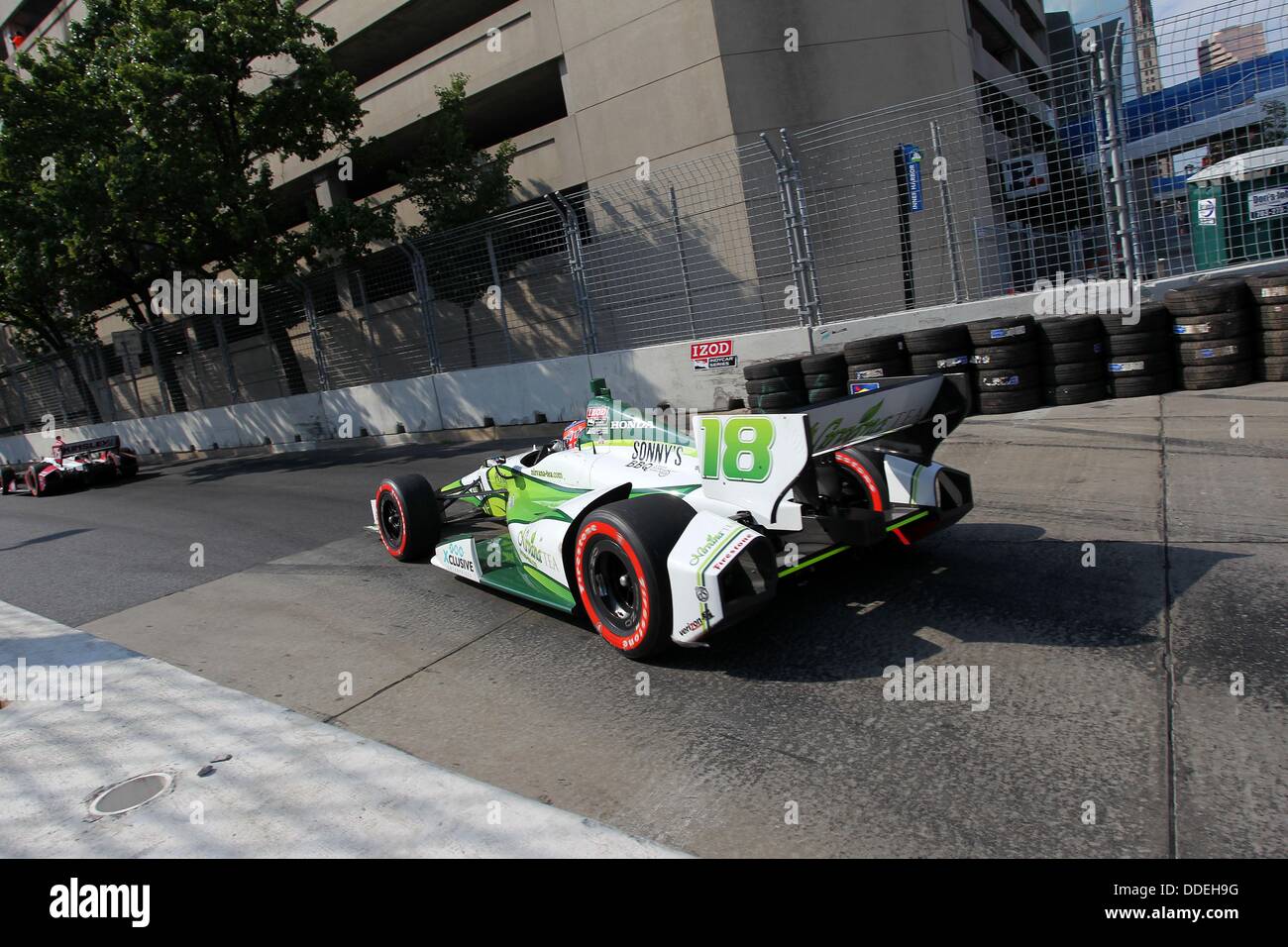 Baltimore, Maryland, USA. Du 1er septembre 2013. F1, Grand Prix de Baltimore, Baltimore, MD, le 30 août au 1er septembre 2013, STEFAN WILSON, Dale Coyne Racing © Ron Bijlsma/ZUMAPRESS.com/Alamy Live News Banque D'Images