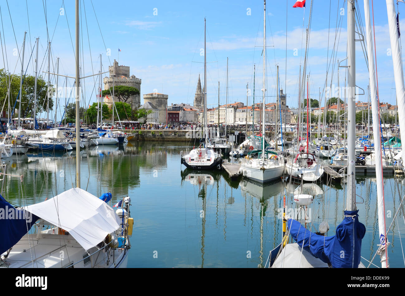 Vieux-Port Vieux port à la Rochelle, Charente Maritime, France Banque D'Images