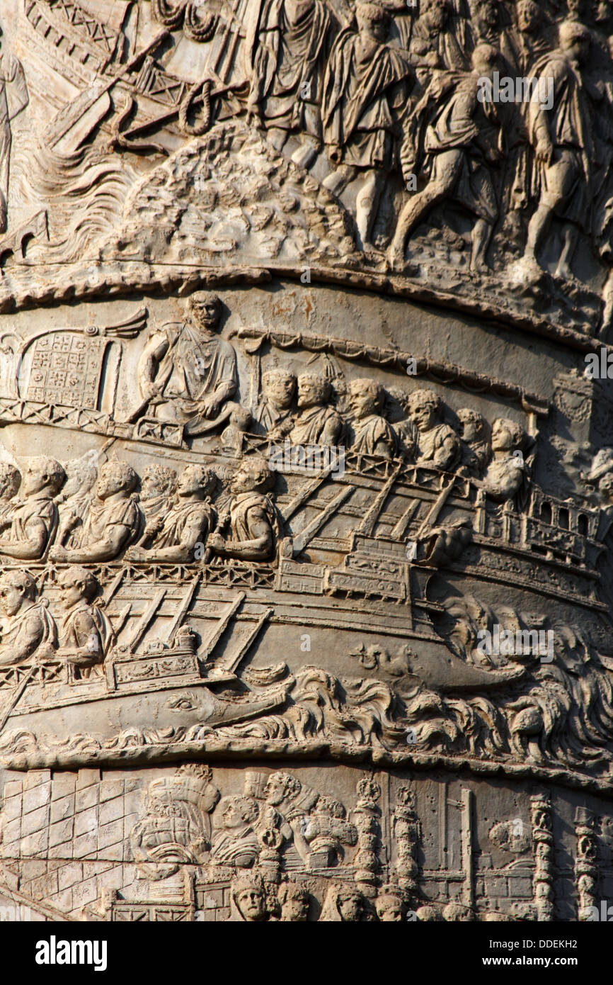 La colonne de Trajan à Rome Banque D'Images