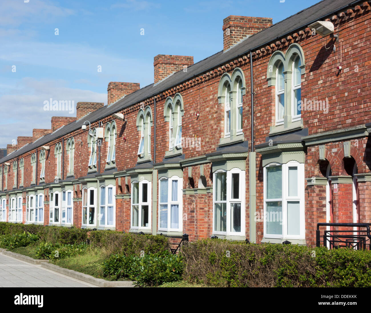 Près de l'hébergement des étudiants de l'université de Teesside à middlesbrough, Angleterre, RU Banque D'Images