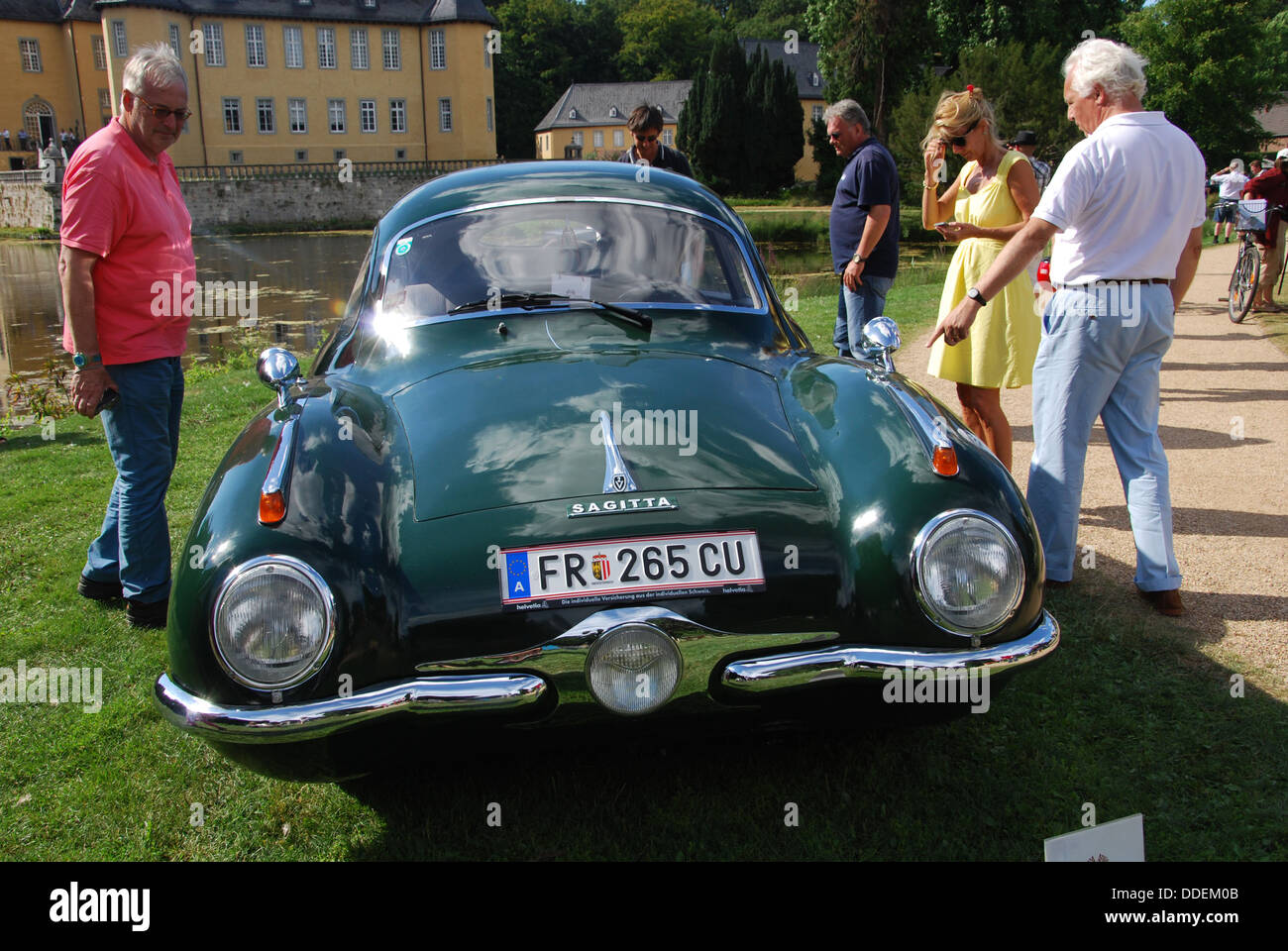 Sagitta 1947 aérodynamique au Classic Days 2013 à Dyck Château près de Düsseldorf, Rhénanie du Nord-Westphalie, Allemagne, Europe Banque D'Images