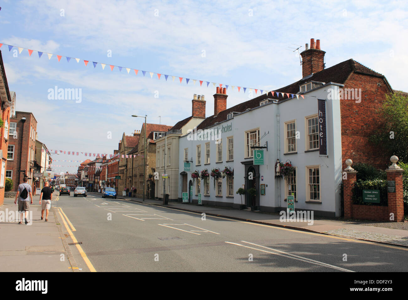 Bishops Table Hotel sur West street, Farnham, Surrey, Angleterre, Royaume-Uni. Banque D'Images