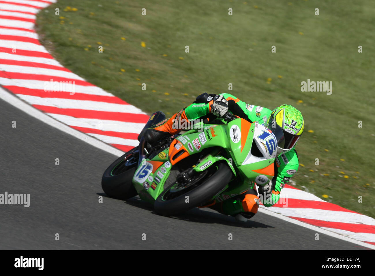 Ben Wilson, Kawasaki, Oulton Park, 2013 British Superbike Championship Banque D'Images