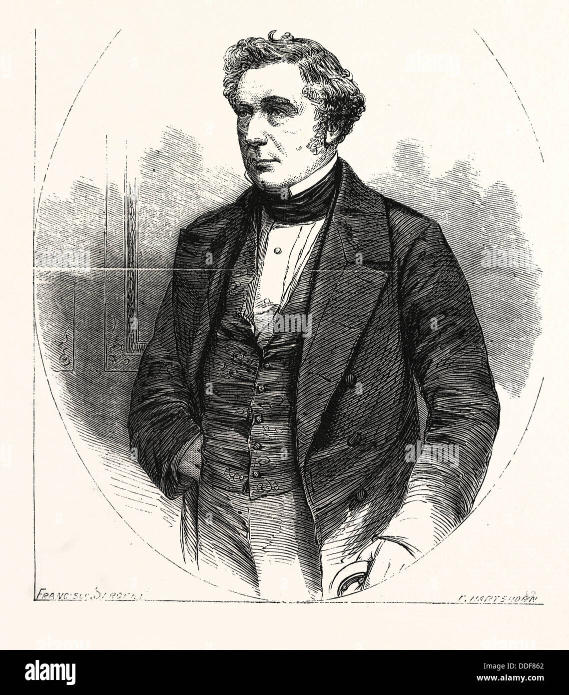 ROBERT STEPHENSON 16 Octobre 1803 12 octobre 1859, est un ingénieur civil. Royaume-uni, Angleterre, Grande-Bretagne, Europe, Royaume-Uni Banque D'Images