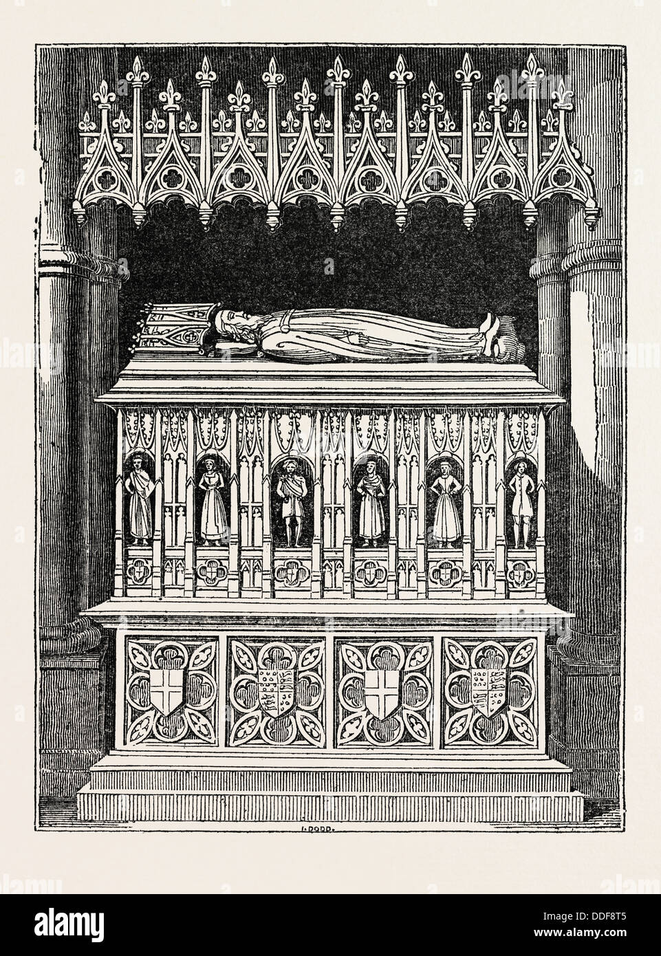 Tombe de EDWARD II DANS LA CATHÉDRALE DE GLOUCESTER, Royaume-Uni, Angleterre, Grande-Bretagne, Europe, France, Grande Bretagne, Banque D'Images