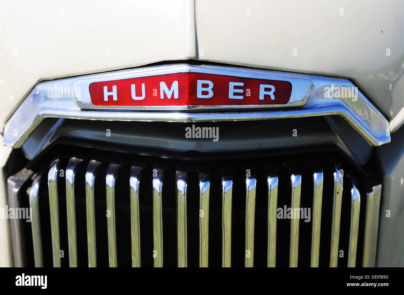 Badge voiture classique Humber Banque D'Images