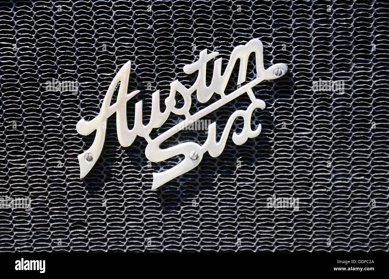 Austin Six badge voiture classique Banque D'Images