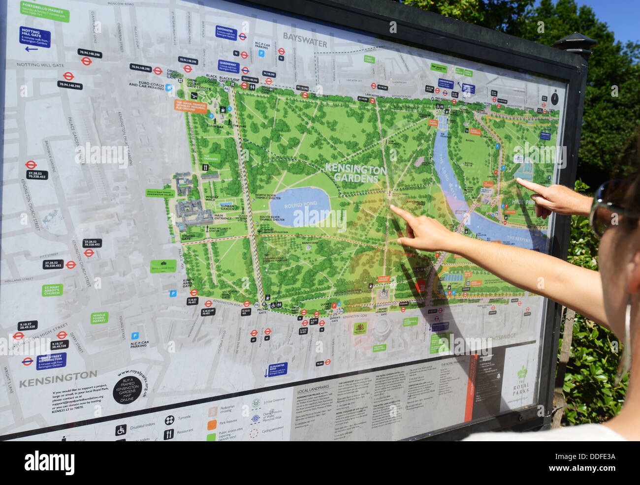Carte Hyde Park, London, England, UK Photo Stock Alamy