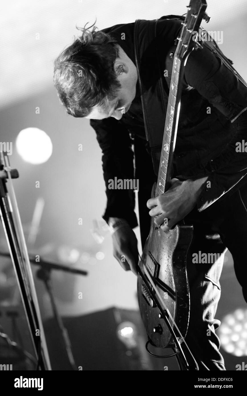 Jonsi de Sigur Ros en direct de transmission de Jodrell Bank Banque D'Images