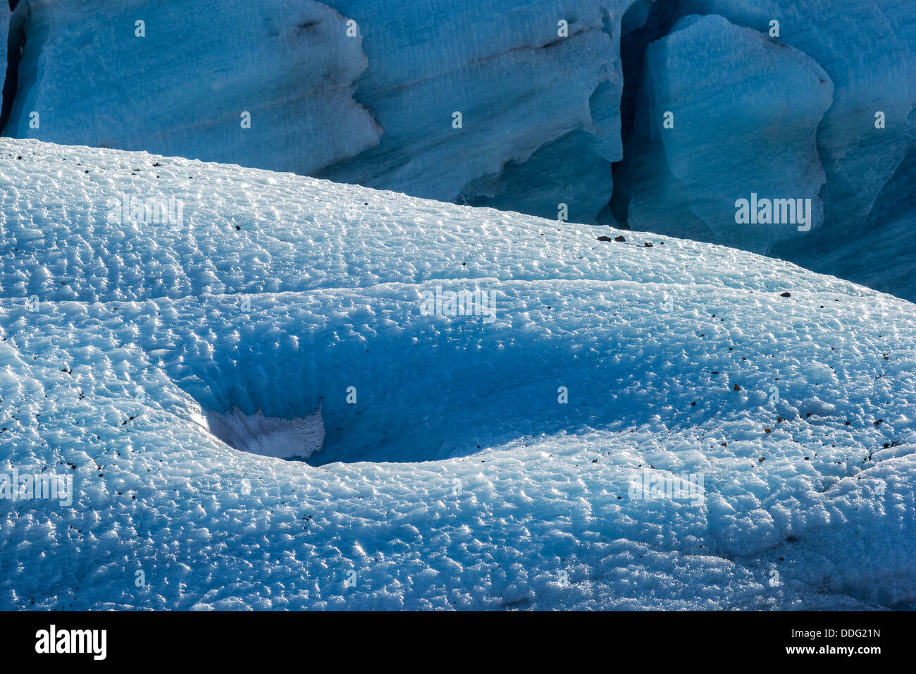 Svinafellsjokull Glacier, Islande Banque D'Images Svinafellsjokull Glacier, Islande Banque D'Images