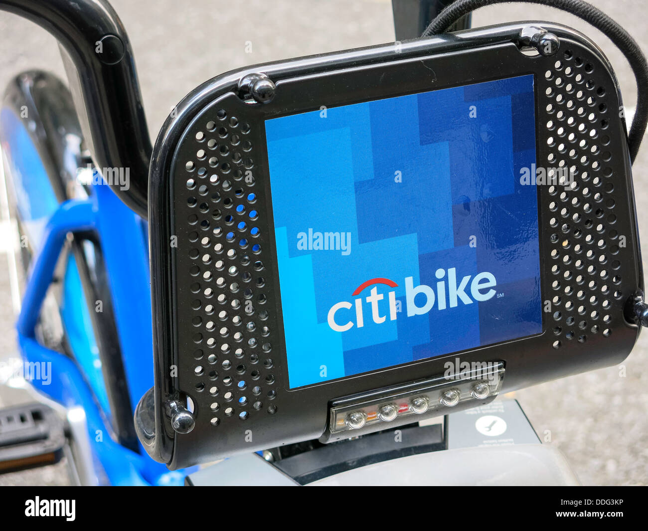 Citi Bike Rack de protection Banque D'Images