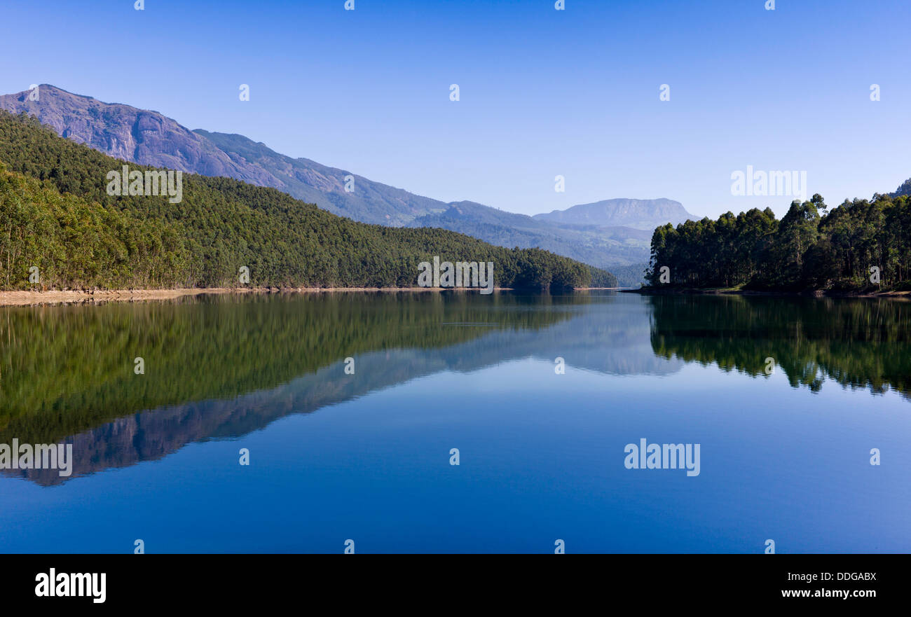 Echo Point, Kannan Devan Hills, Munnar, Kerala, Inde. Banque D'Images