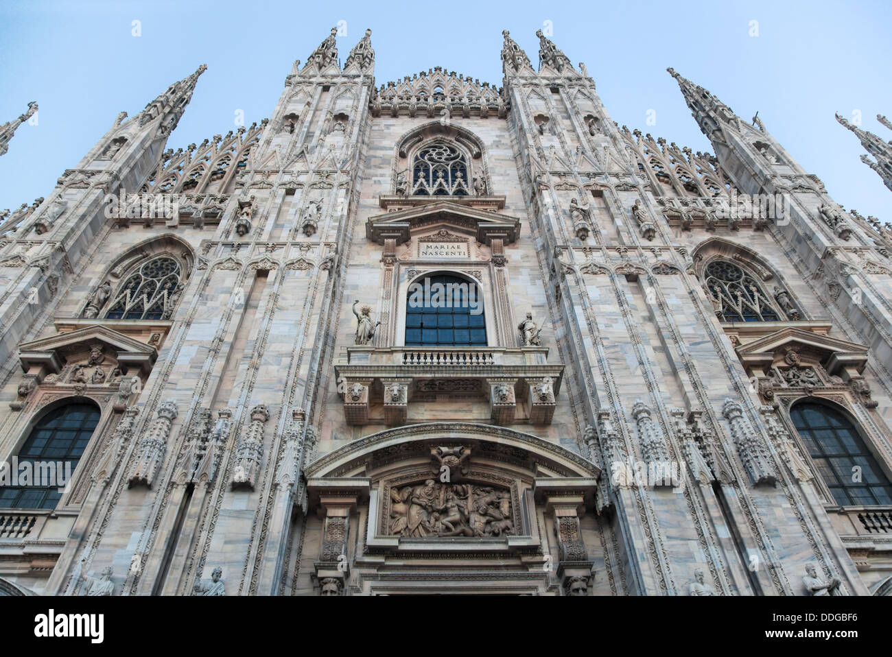 La cathédrale de Milan à Piazza del Duomo, Milan, Lombardie, Italie. Banque D'Images