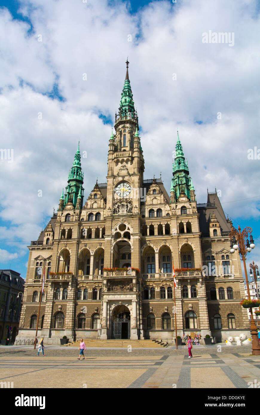Radnice l'hôtel de ville (1892) par Franz Neumann à Benesovo namesti square Liberec République Tchèque Europe Banque D'Images