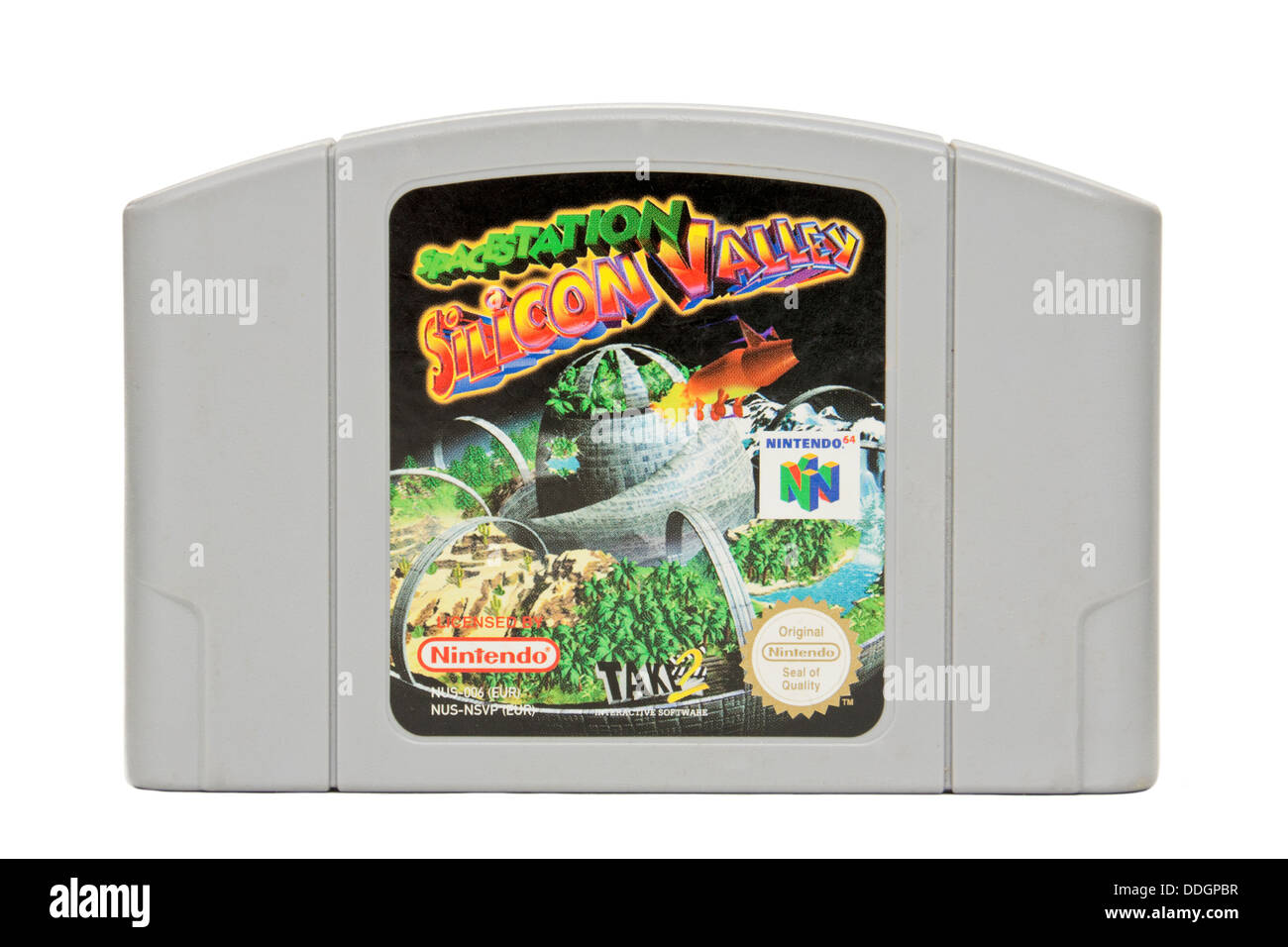 Vintage des années 1990, Nintendo 64 jeu vidéo pacestation "Silicon Valley" Banque D'Images