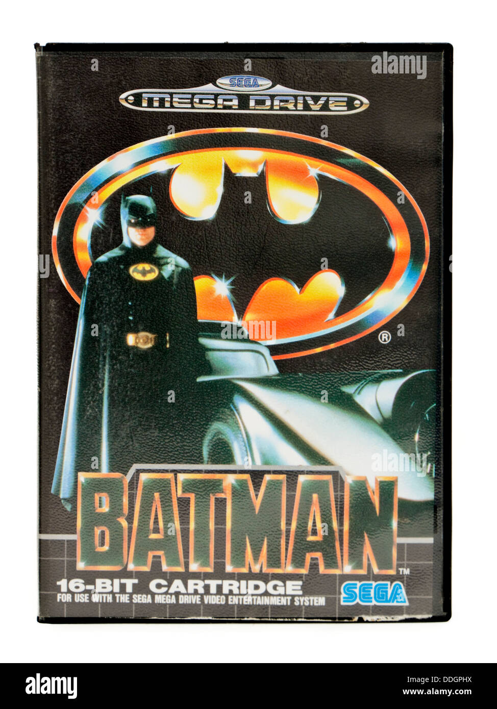 Vintage des années 1990, Sega Mega Drive 'Batman' jeu vidéo Banque D'Images