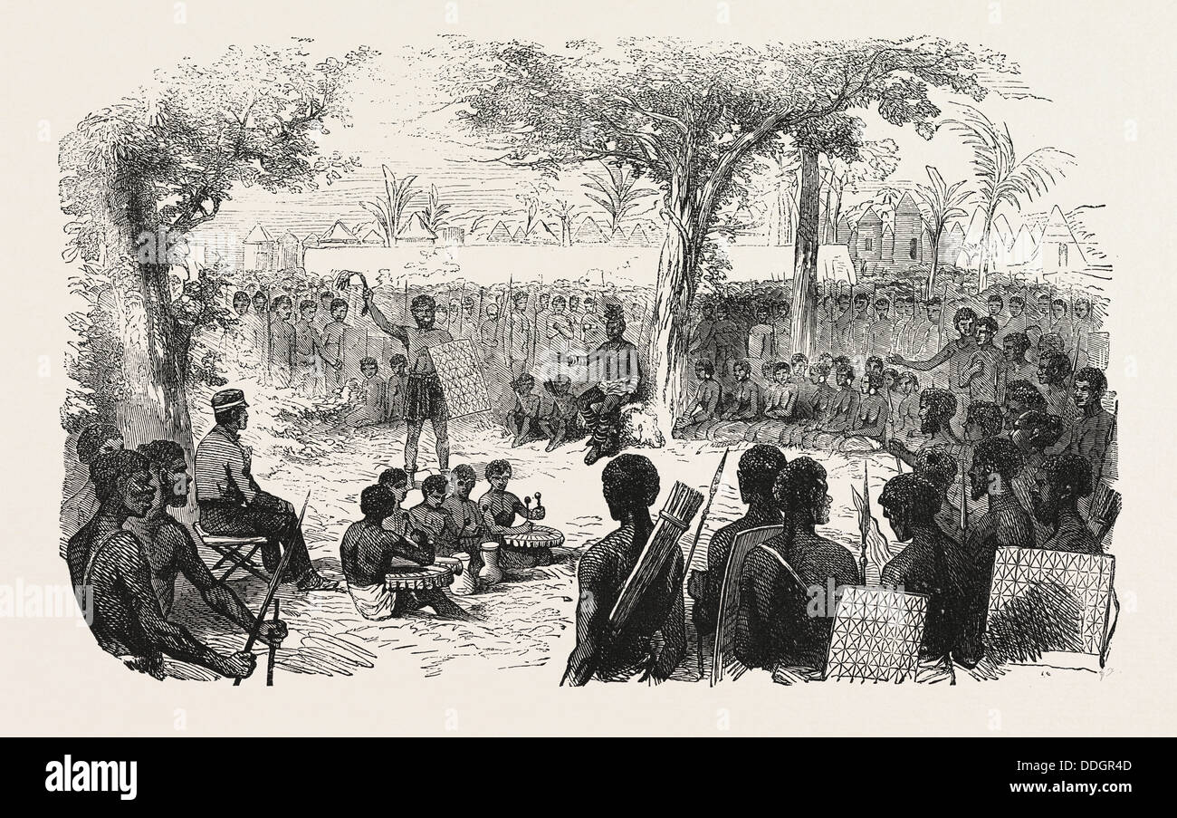 DR. LIVINGSTONE VOYAGES MISSIONNAIRES ET LES CHERCHEURS EN AFRIQUE DU SUD : LA RÉCEPTION DE LA MISSION PAR SHINTE 1857 Banque D'Images