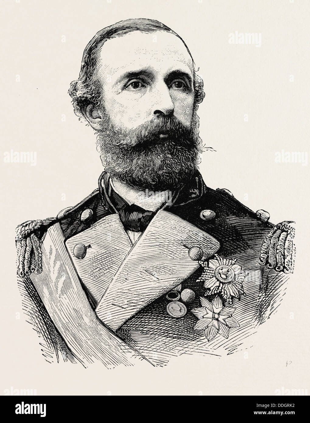 OSCAR II. Oscar II (21 janvier 1829 - 8 décembre 1907), baptisé Oscar Fredrik, a été roi de Suède de 1872 Banque D'Images