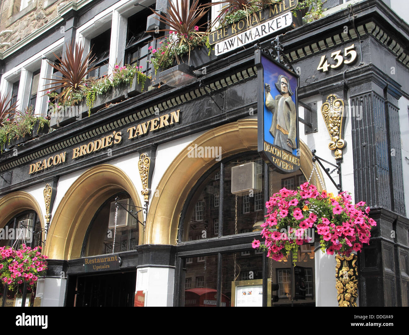Deacon Brodie's Tavern, Lawnmarket, The Royal Mile, Édimbourg, Écosse, Royaume-Uni Banque D'Images