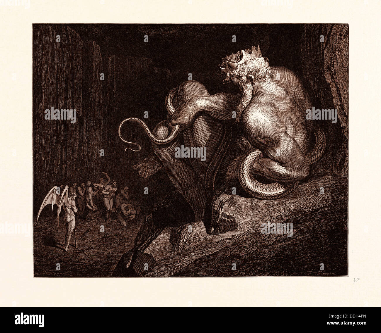 MINOS, PAR GUSTAVE DORE Banque D'Images