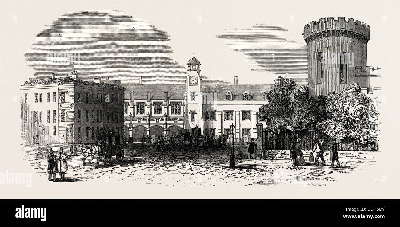 L'hôtel Caledonian RAILWAY : LA GARE CENTRALE, COURT SQUARE, Carlisle, 1847 Banque D'Images
