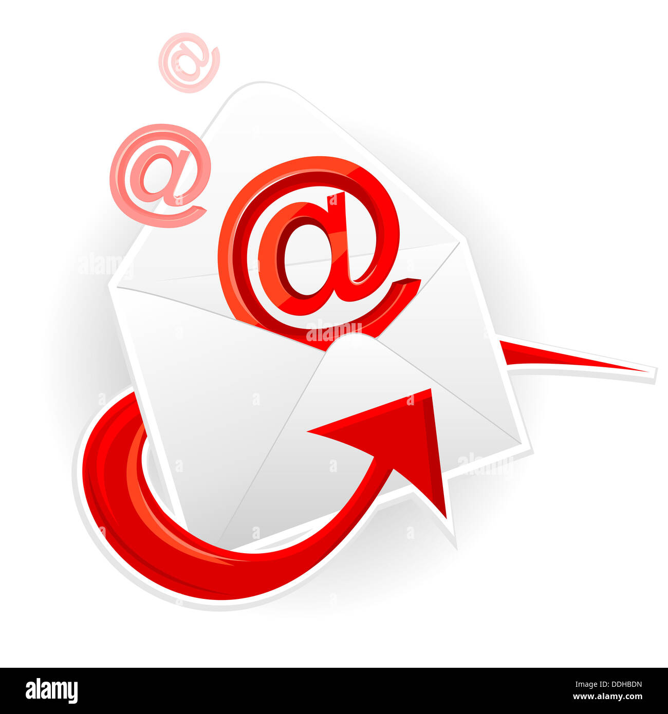 Symbole de l'enveloppe et e-mail Banque D'Images