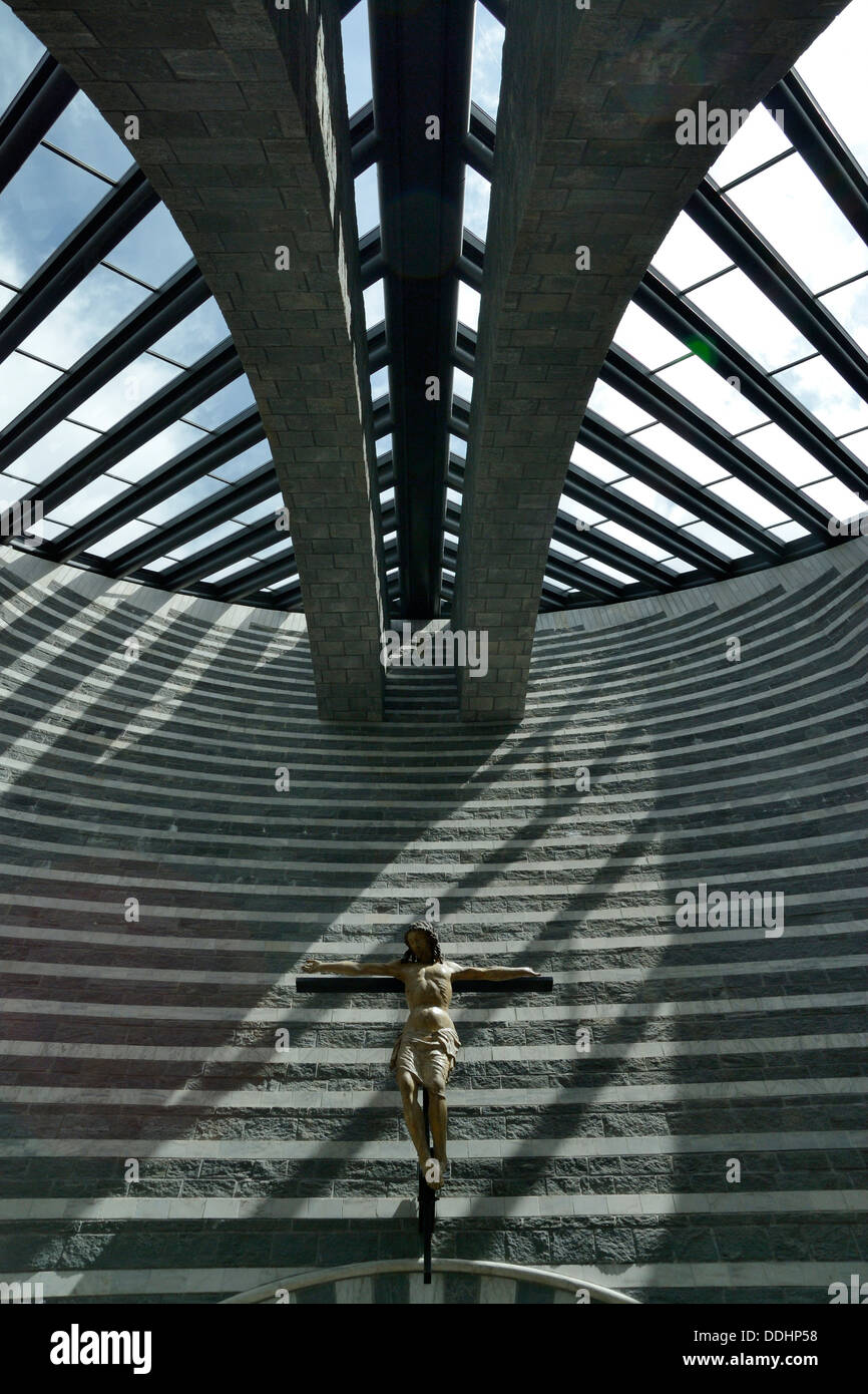 Chiesa di San Giovanni Battista, l'église moderne par l'architecte Mario Botta Banque D'Images