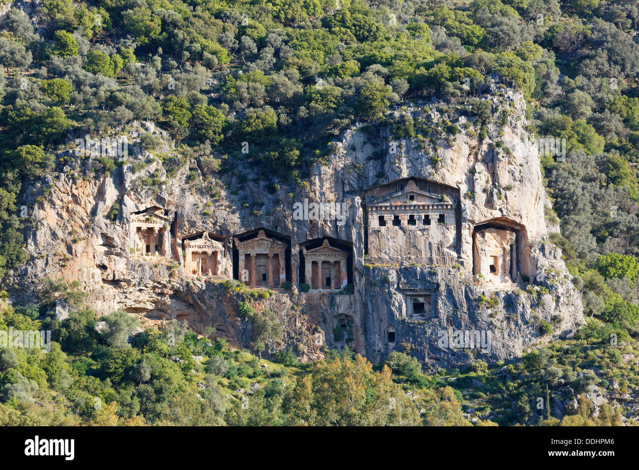 Tombes rupestres Banque D'Images