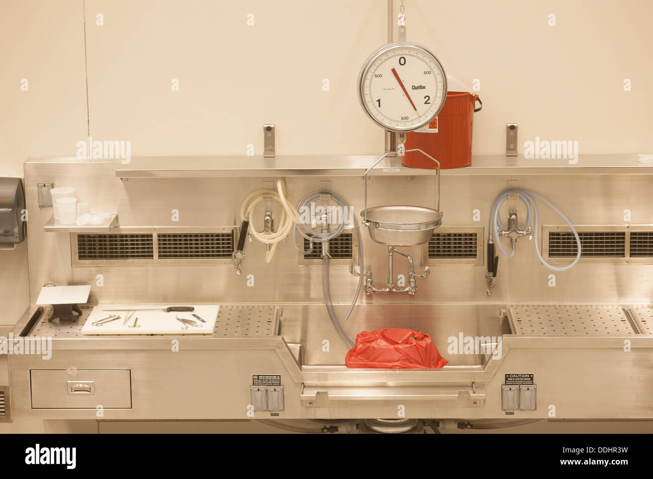 Laboratoire d'autopsie à l'État Bureau des examinateurs médicaux - Morgue Banque D'Images